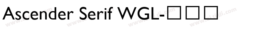 Ascender Serif WGL字体转换